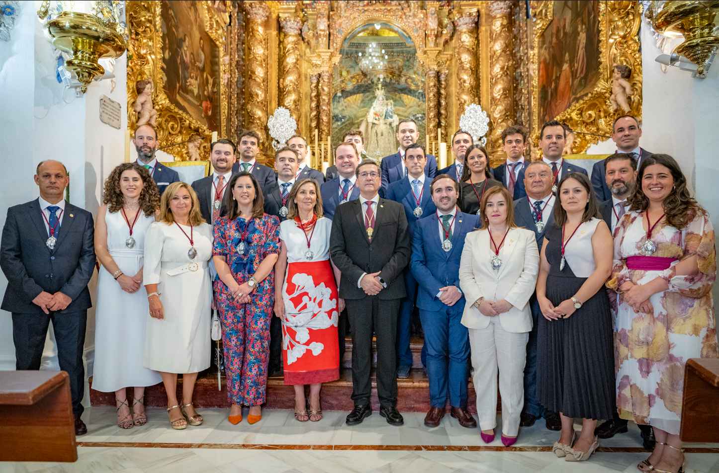 Jura de cargos del nuevo Hermano Mayor, Gregorio Espejo Jiménez, y su Junta de Gobierno